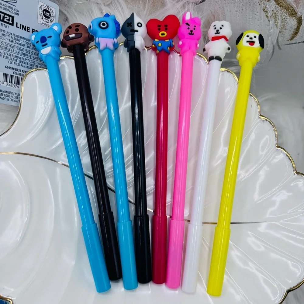 BT21 BTS Notebook, BT21 Pen Case, Stickers & BTS Pen set Stationary Bundle